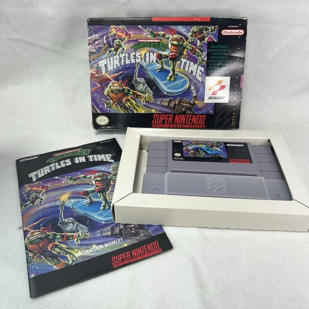 Teenage Mutant Ninja Turtles IV Turtles in Time (Super Nintendo SNES, 1992)